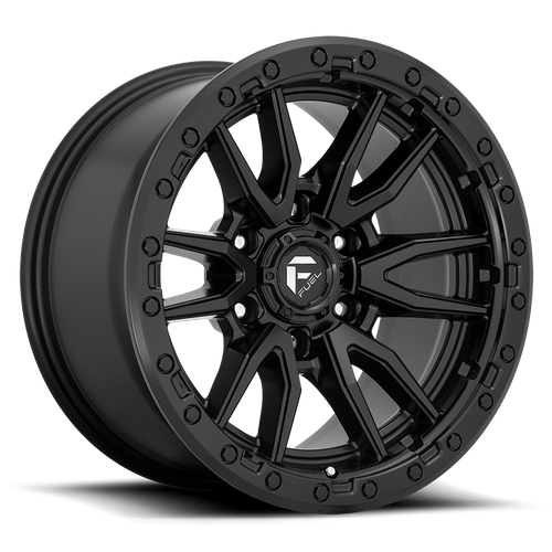 Fuel REBEL Matte Black wheel view 3