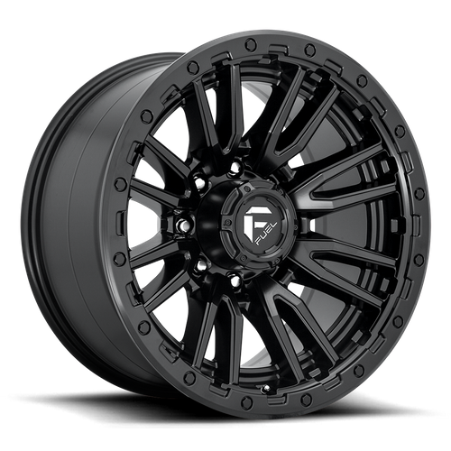 Fuel REBEL Matte Black wheel view 4