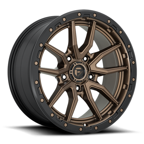 Fuel REBEL Matte Bronze Black Bead Ring wheel