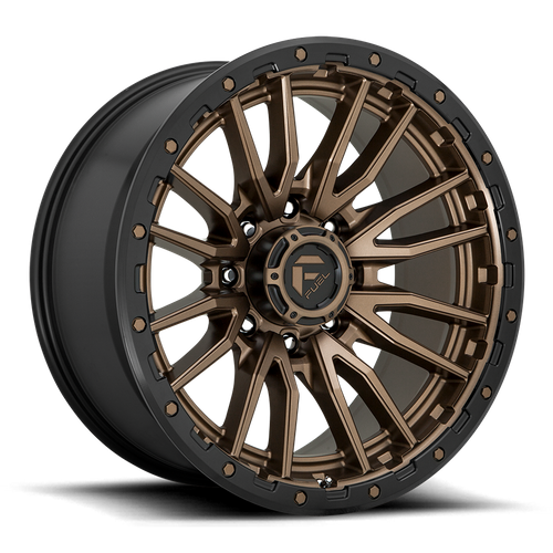 Fuel REBEL Matte Bronze Black Bead Ring wheel view 4