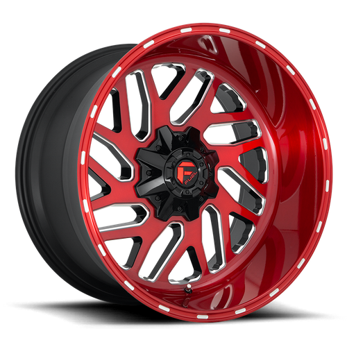 Fuel TRITON Candy Red Milled wheel