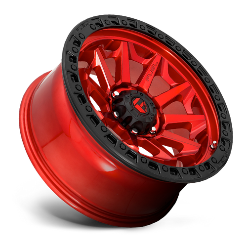 Fuel COVERT Candy Red Black Bead Ring wheel view 2