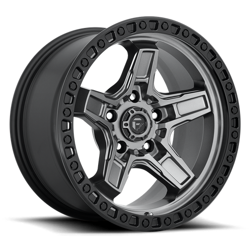 Fuel KICKER Matte Gunmetal Black Bead Ring wheel