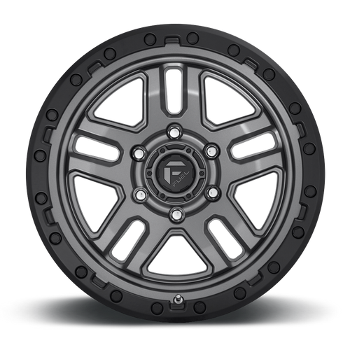 Fuel AMMO Matte Gunmetal Black Bead Ring wheel view 3