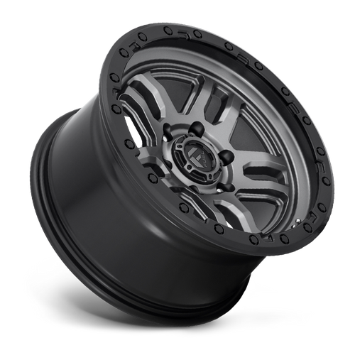 Fuel AMMO Matte Gunmetal Black Bead Ring wheel view 2