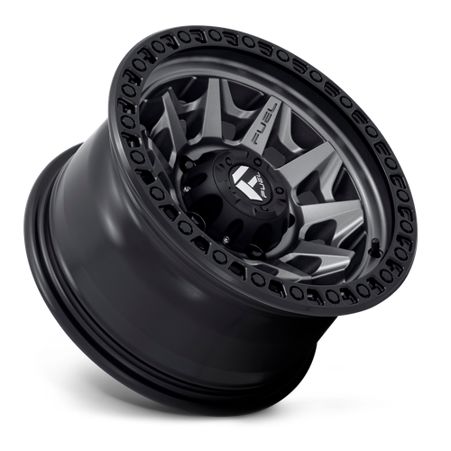 Fuel COVERT Matte Gunmetal Black Bead Ring wheel view 2