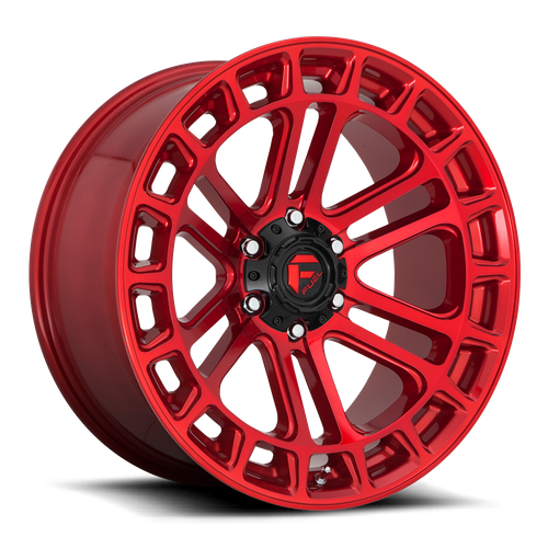 Fuel HEATER Candy Red Machined wheel