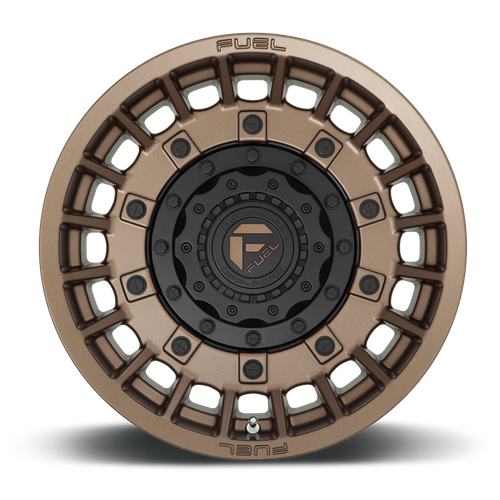 Fuel MILITIA Matte Bronze & Black wheel view 3