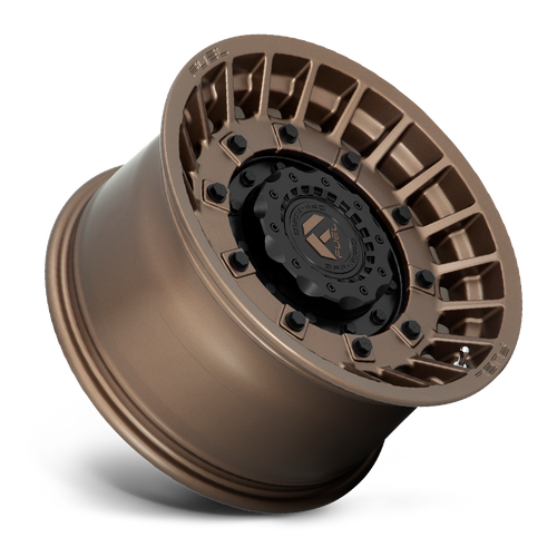 Fuel MILITIA Matte Bronze & Black wheel view 2