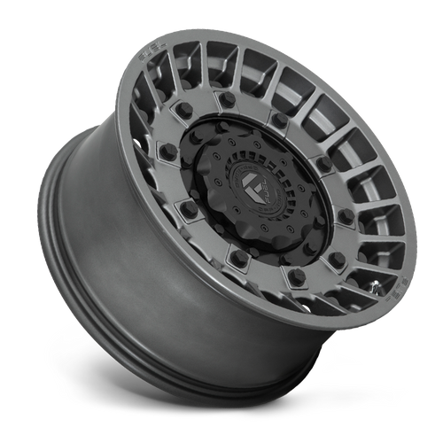 Fuel MILITIA Matte Anthracite & Black wheel view 2