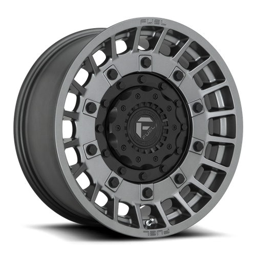 Fuel MILITIA Matte Anthracite & Black wheel