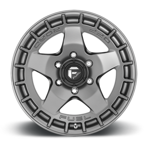 Fuel WARP Matte Gunmetal wheel view 3