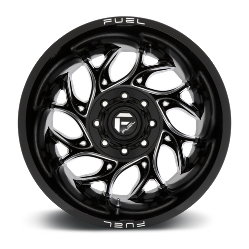 Fuel RUNNER Gloss Black Milled wheel view 3