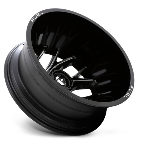 Fuel RUNNER Gloss Black Milled wheel view 2