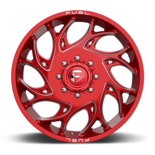 Fuel RUNNER Candy Red Milled wheel view 3