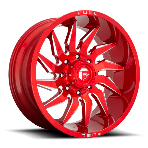 Fuel SABER Candy Red Milled wheel
