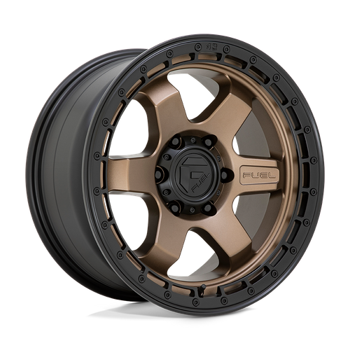 Fuel BLOCK Matte Bronze W/ Black Ring wheel view 3
