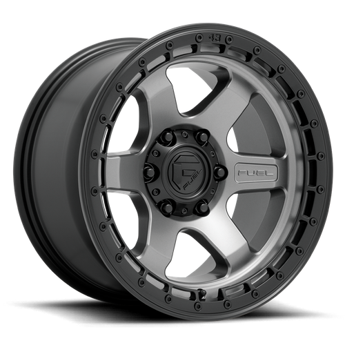 Fuel BLOCK Matte Gunmetal W/ Black Ring wheel