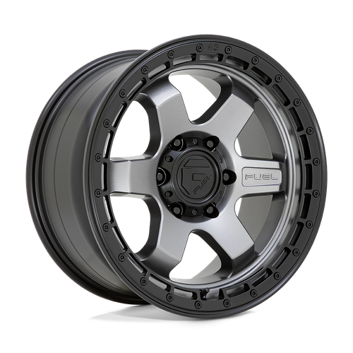 Fuel BLOCK Matte Gunmetal W/ Black Ring wheel view 3