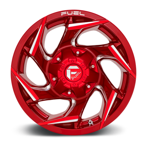 Fuel REACTION Candy Red Milled wheel view 3