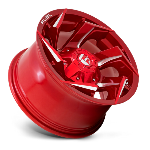 Fuel REACTION Candy Red Milled wheel view 2