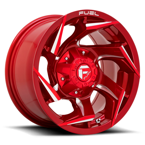 Fuel REACTION Candy Red Milled wheel