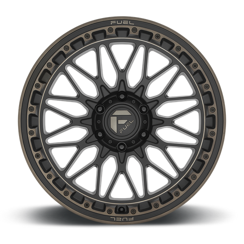 Fuel TRIGGER Matte Black Dark Tint wheel view 3