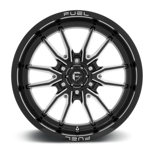 Fuel CLASH Gloss Black Milled wheel view 3