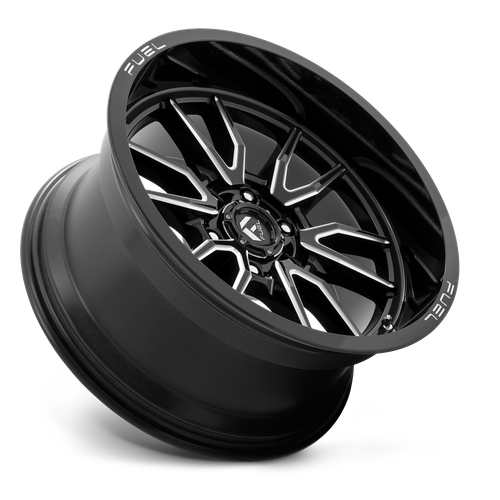 Fuel CLASH Gloss Black Milled wheel view 2