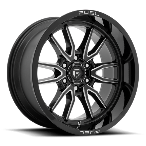Fuel CLASH Gloss Black Milled wheel