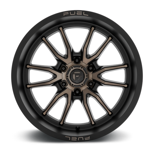Fuel CLASH Matte Black Double Dark Tint wheel view 3