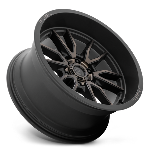 Fuel CLASH Matte Black Double Dark Tint wheel view 2