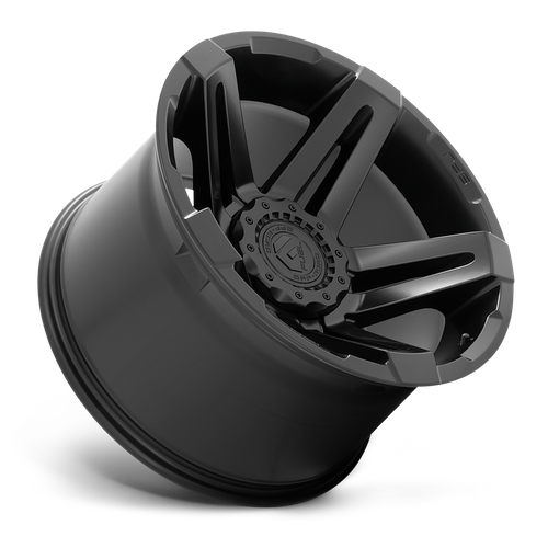 Fuel SFJ Matte Black wheel view 2