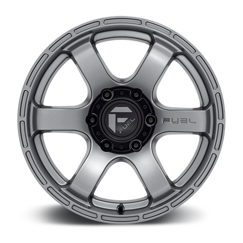 Fuel RUSH Matte Gun Metal wheel view 3