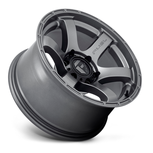 Fuel RUSH Matte Gun Metal wheel view 2