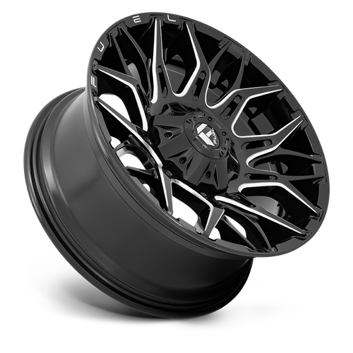 Fuel TWITCH Glossy Black Milled wheel view 2