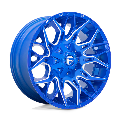 Fuel TWITCH Anodized Blue Milled wheel