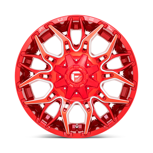 Fuel TWITCH Candy Red Milled wheel view 3