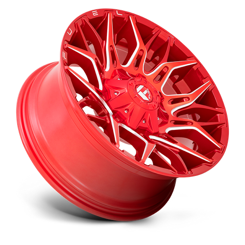 Fuel TWITCH Candy Red Milled wheel view 2