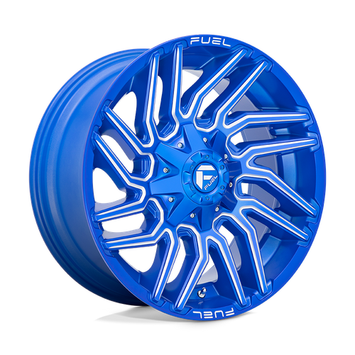 Fuel TYPHOON Anodized Blue Milled wheel
