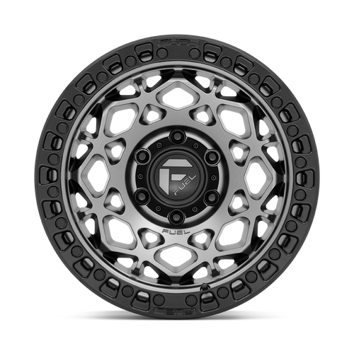 Fuel UNIT Gunmetal W/ Matte Black Ring wheel view 3