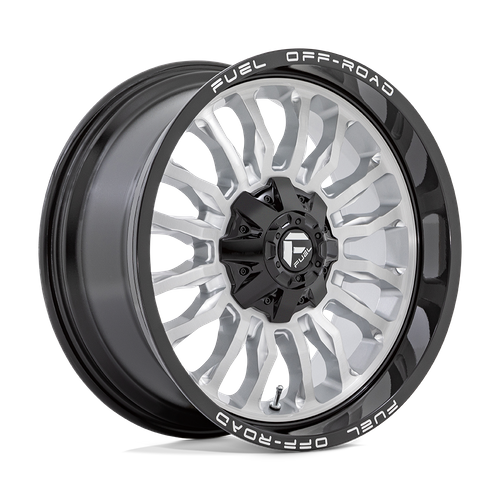 Fuel ARC Silver Brush Face W/ Blk Lip wheel