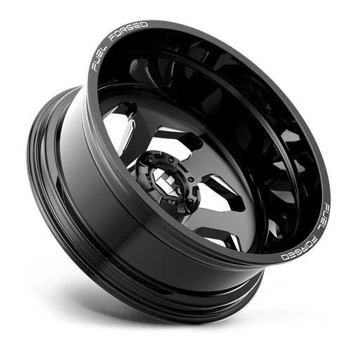 Fuel FF39D Gloss Black Milled wheel view 2