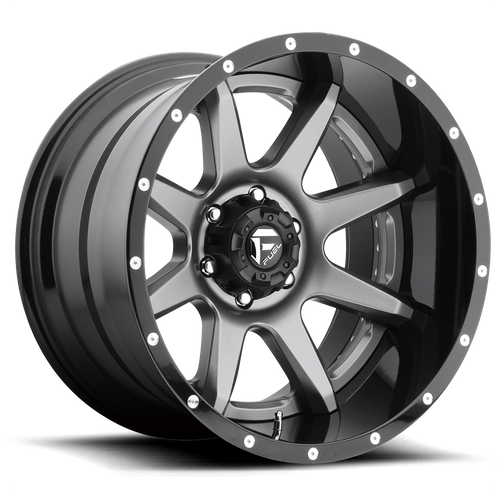 Fuel RAMPAGE Matte Gun Metal Black Lip wheel