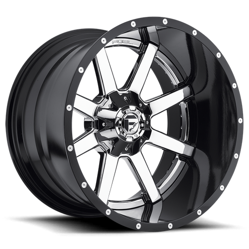 Fuel MAVERICK Chrome Plated Gloss Black Lip wheel
