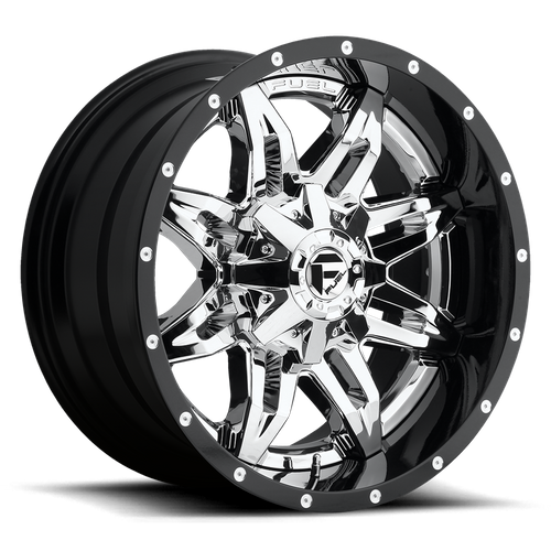 Fuel LETHAL Chrome Plated Gloss Black Lip wheel