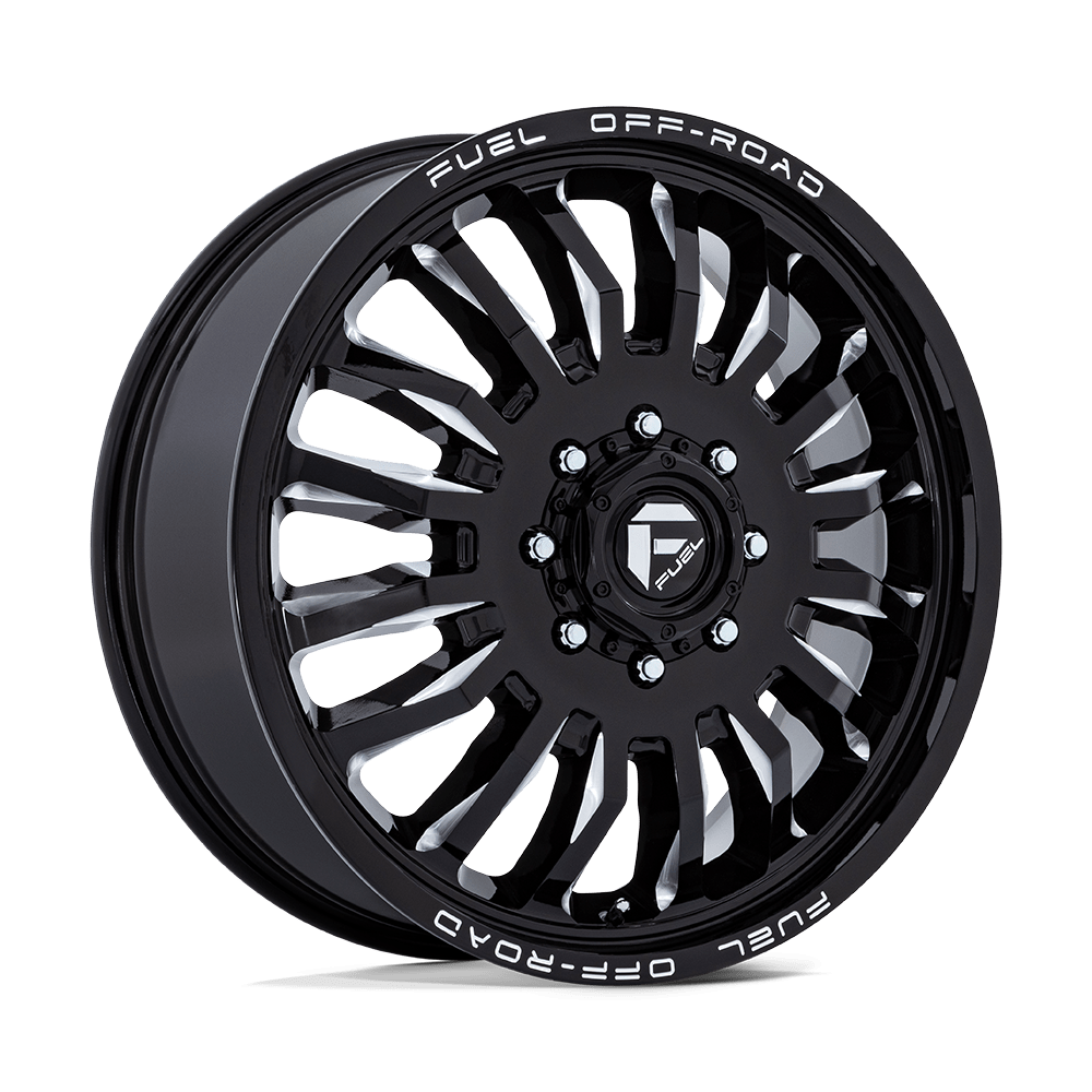 Fuel ARC DUALLY Gloss Black Milled wheel view 4
