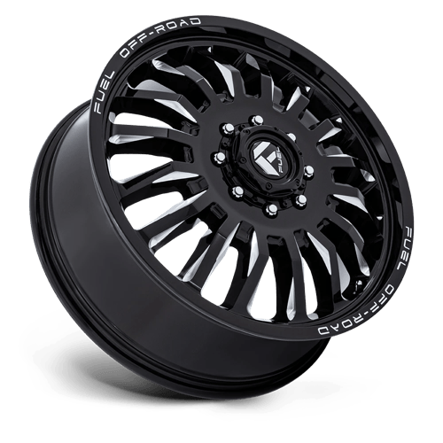 Fuel ARC DUALLY Gloss Black Milled wheel view 2