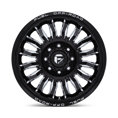 Fuel ARC DUALLY Gloss Black Milled wheel view 3