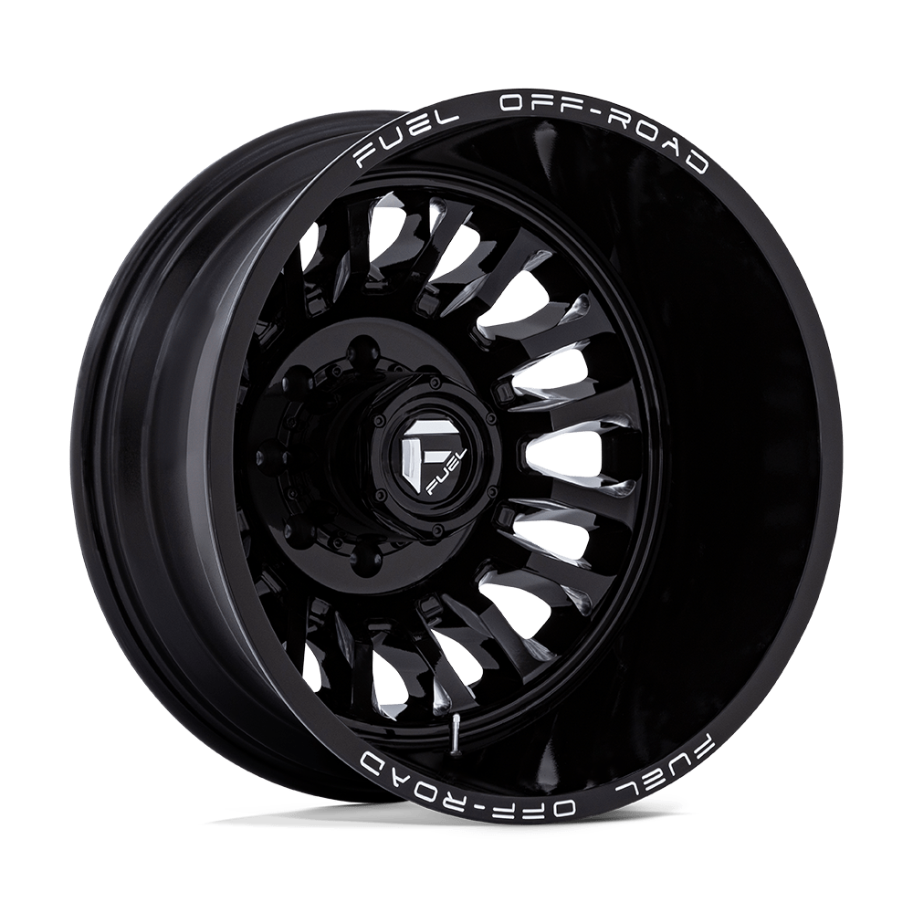 Fuel ARC DUALLY Gloss Black Milled Wheels